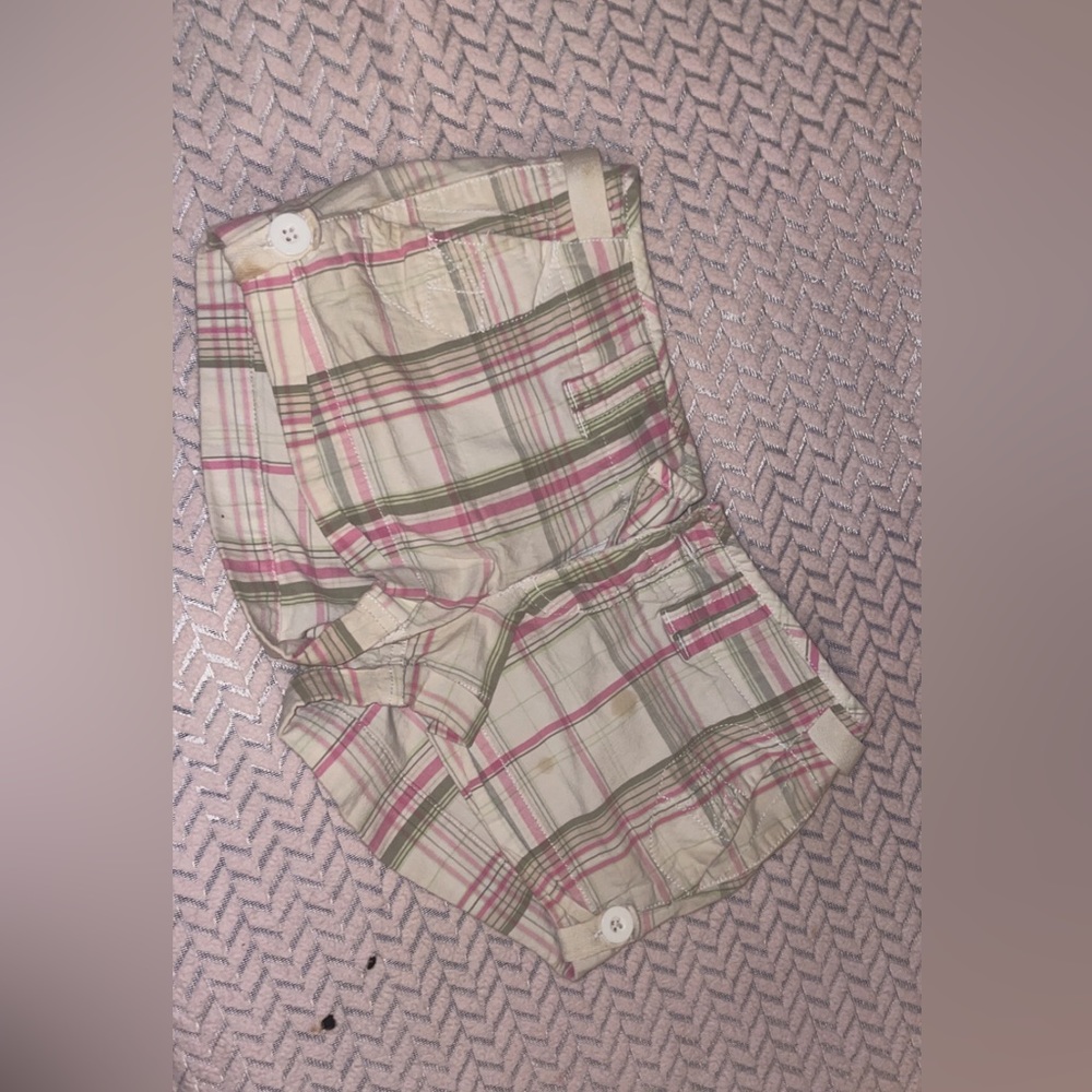 Plaid booty shorts